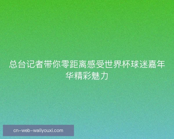 总台记者带你零距离感受世界杯球迷嘉年华精彩魅力
